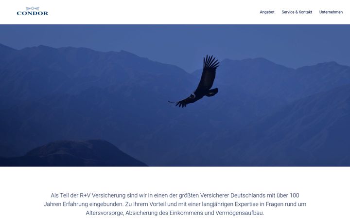 Screenshot of condor-versicherungen.de