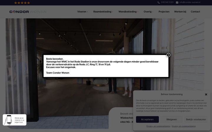 Screenshot of condor-wonen.nl