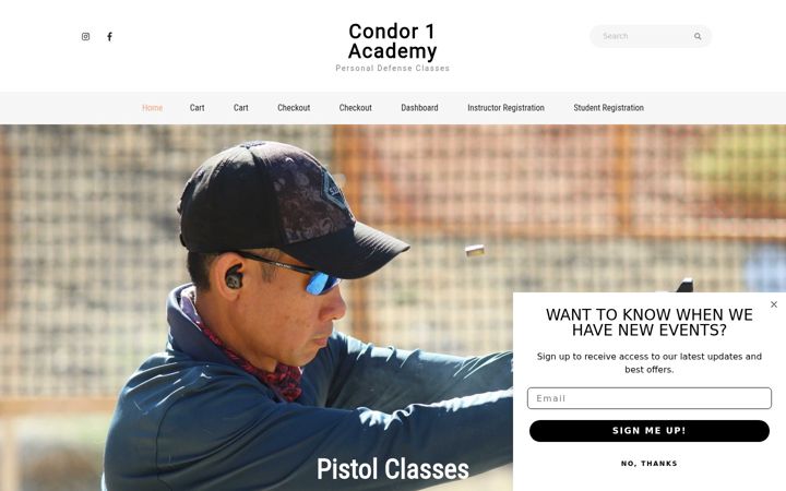 Screenshot of condor1academy.com