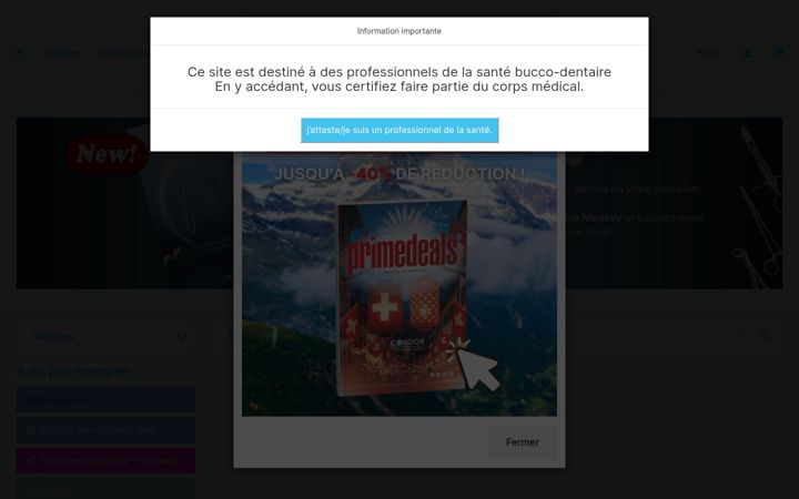 Screenshot of condordental.ch