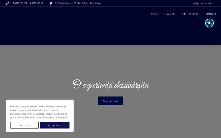 Screenshot of condorhotel.ro