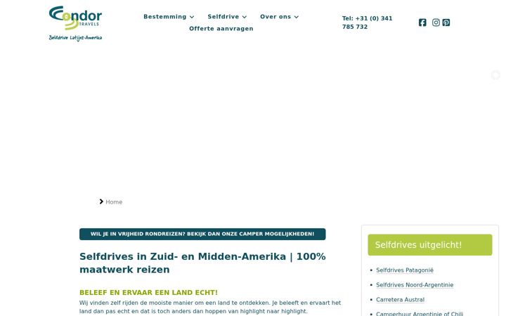Screenshot of condortravels.nl