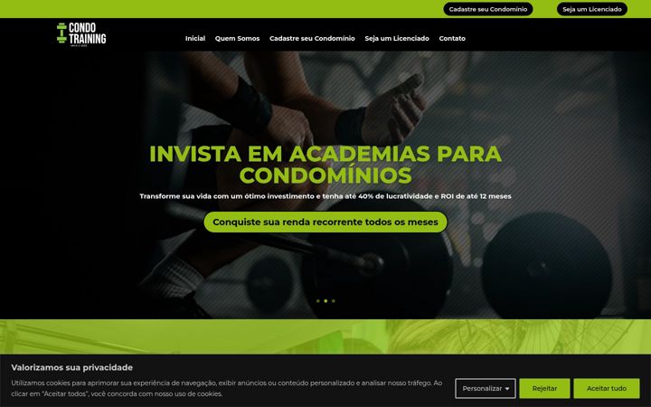 Screenshot di condotraining.com.br