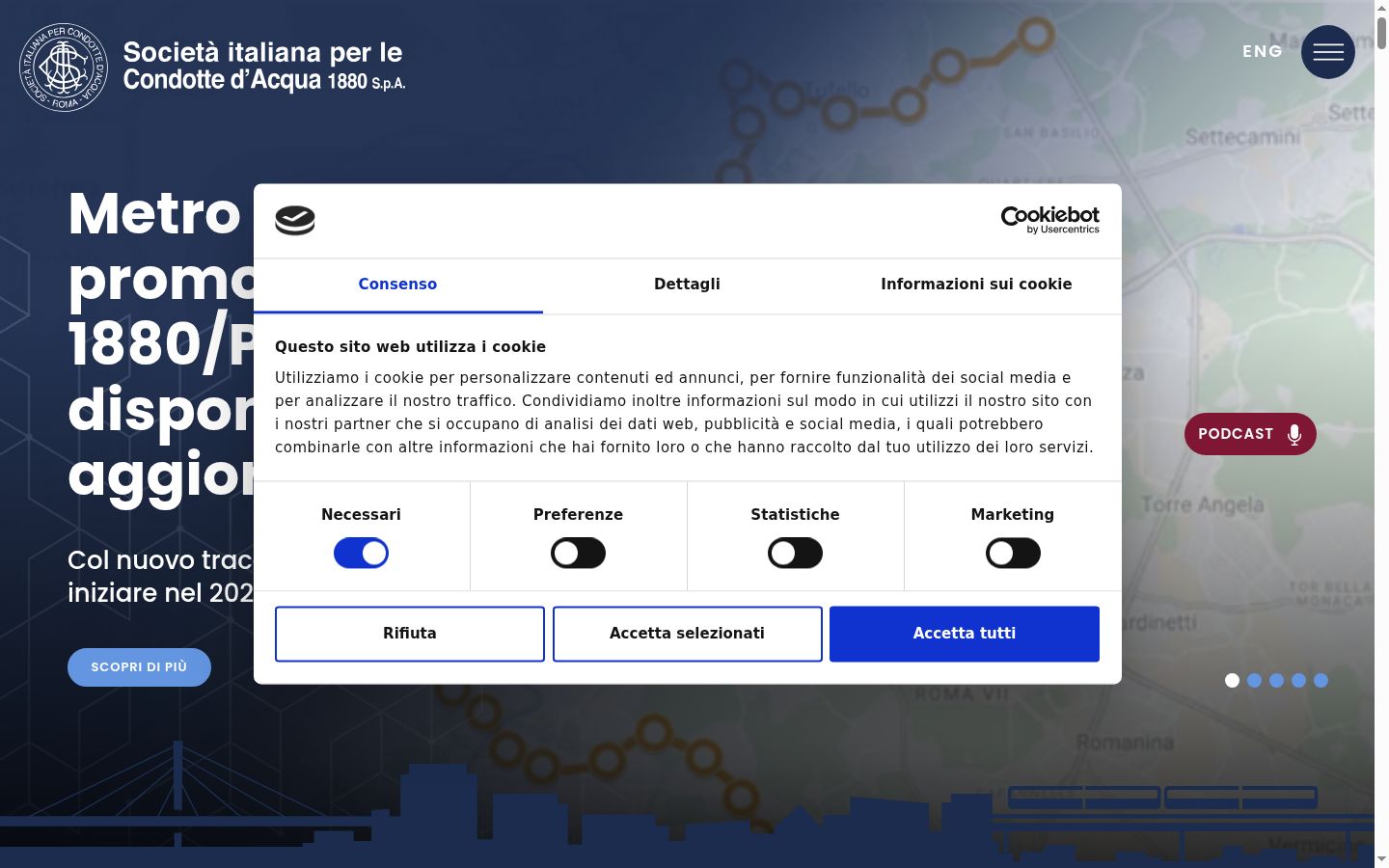 Captura de pantalla del banner de consentimiento mostrado antes de cualquier interacción