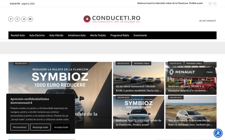 Screenshot van conduceti.ro