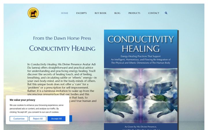 Screenshot of conductivityhealing.com