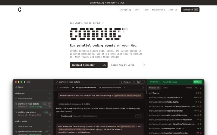 Screenshot of conductor.build