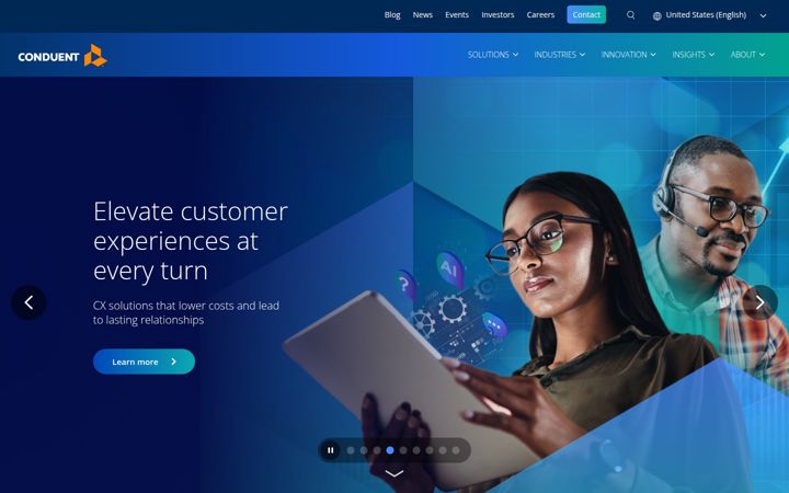 Screenshot of conduent.com