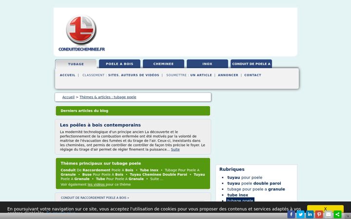 Screenshot of conduitdecheminee.fr