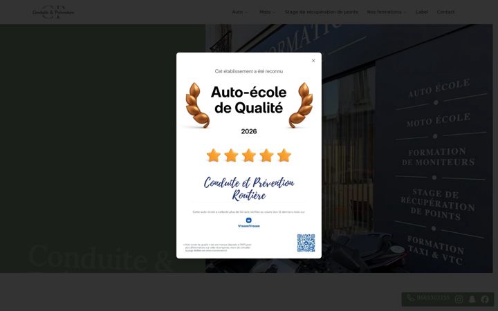 Screenshot of conduite-prevention-routiere.fr