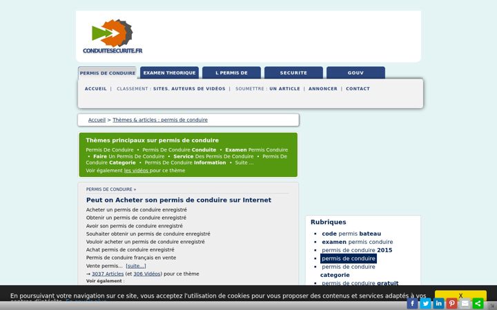 Screenshot of conduitesecurite.fr