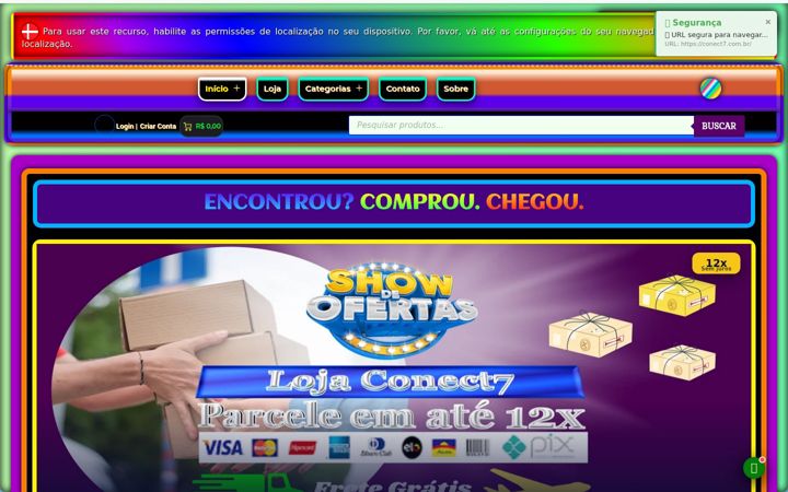 Screenshot di conect7.com.br