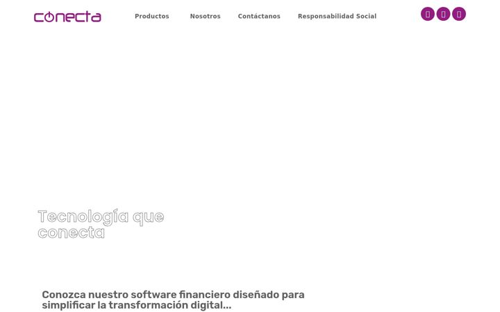 Screenshot of conecta.com.ec