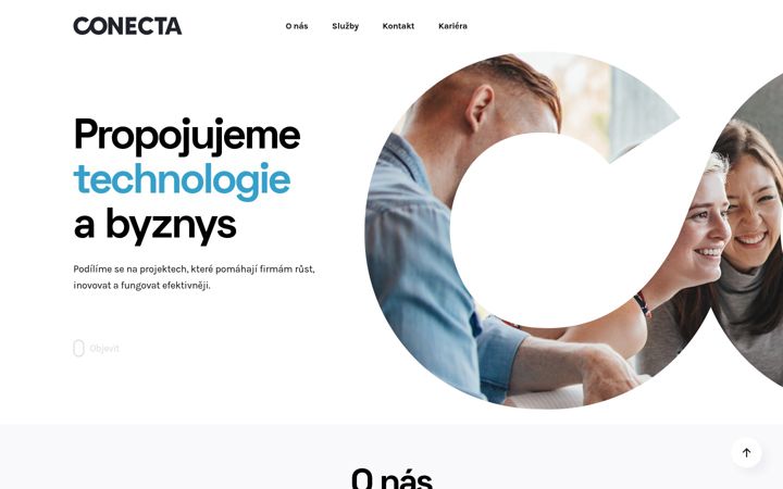 Screenshot van conecta.cz