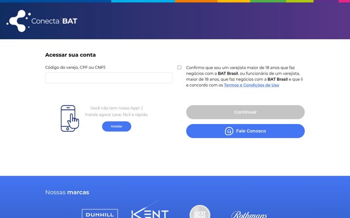 Screenshot di conectabat.com.br