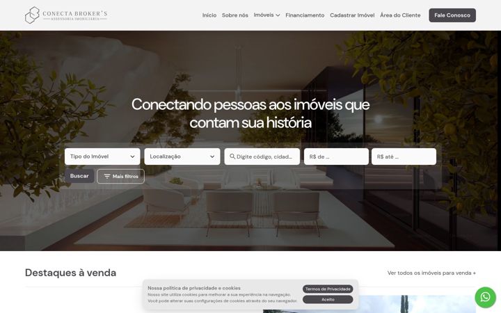 Screenshot di conectabrokers.com.br