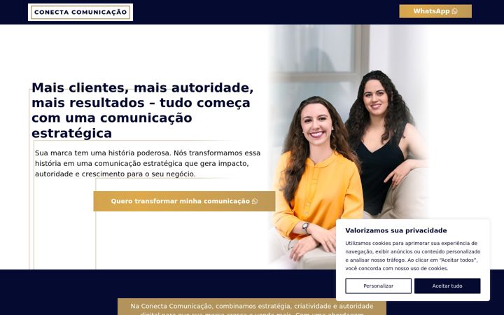 Screenshot di conectacomunicacaoag.com.br