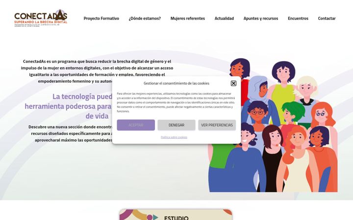 Screenshot of conectadasextremadura.org