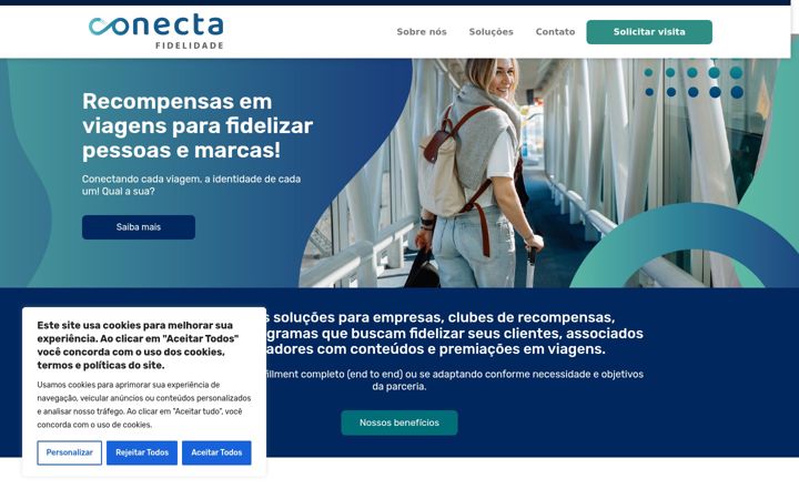 Screenshot stránky conectafidelidade.com.br