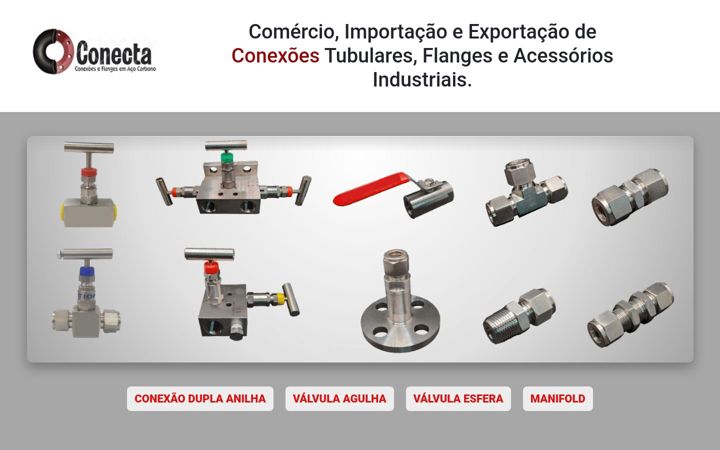 Screenshot di conectaflanges.com.br