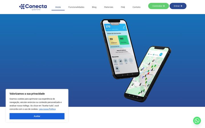 Screenshot di conectagabinete.com.br