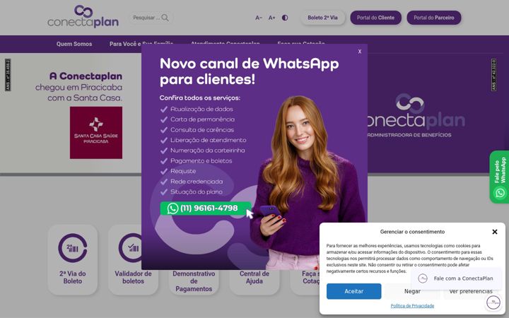 Screenshot di conectaplan.com.br