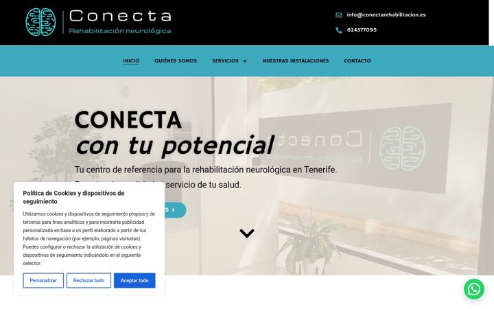 Screenshot of conectarehabilitacion.es
