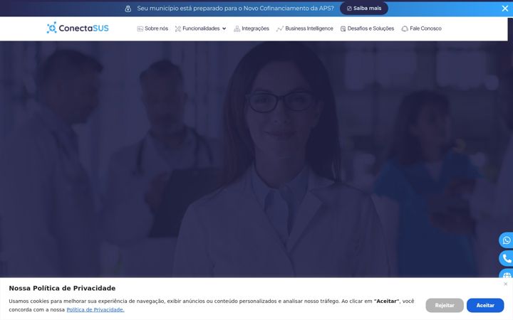 Screenshot di conectasus.com.br
