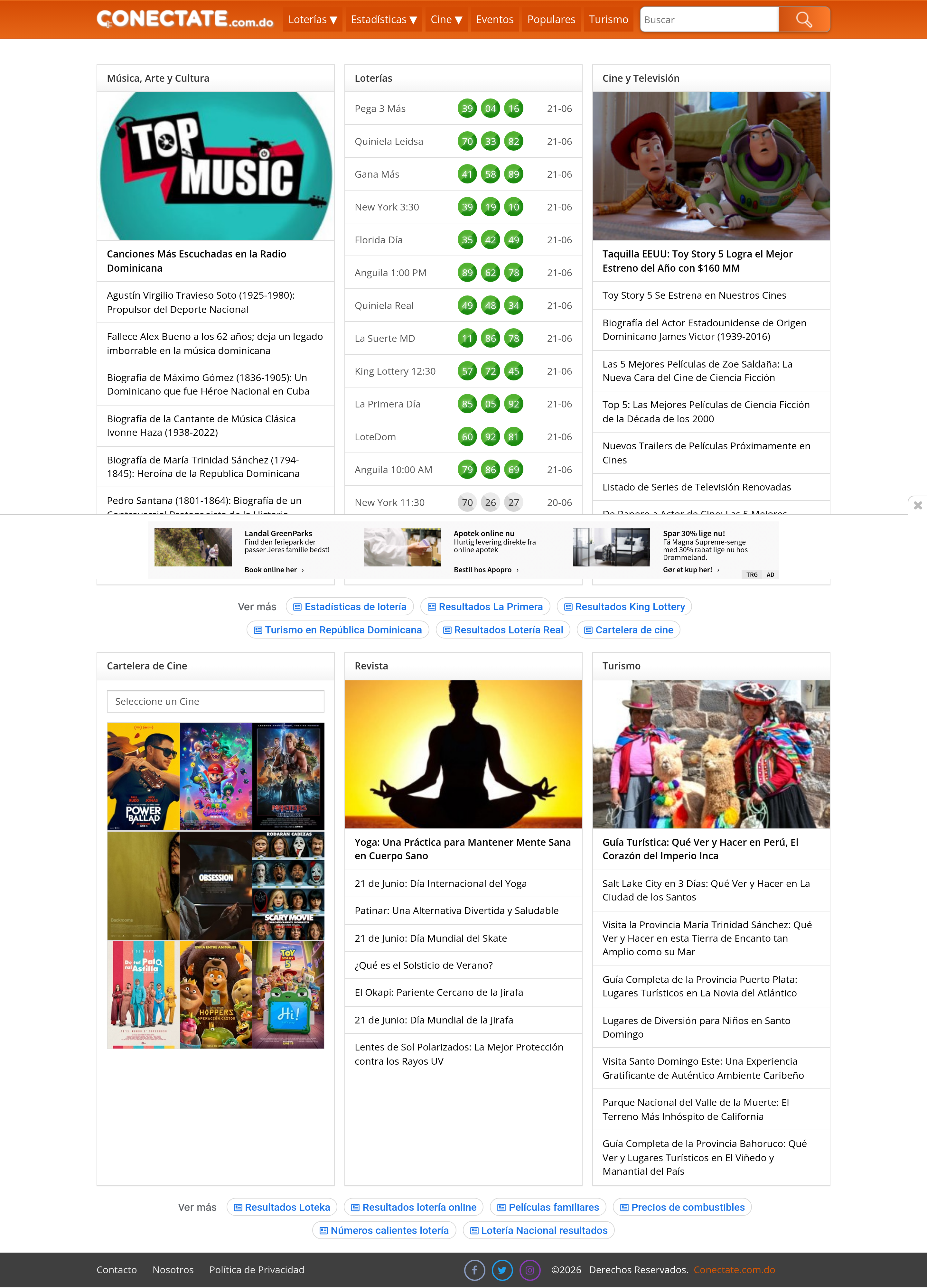 Screenshot of conectate.com.do