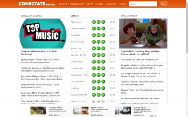 Screenshot of conectate.com.do