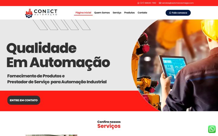 Screenshot di conectautomacaoindustrial.com.br