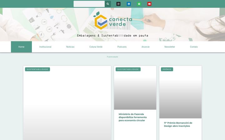 Screenshot of conectaverde.com.br
