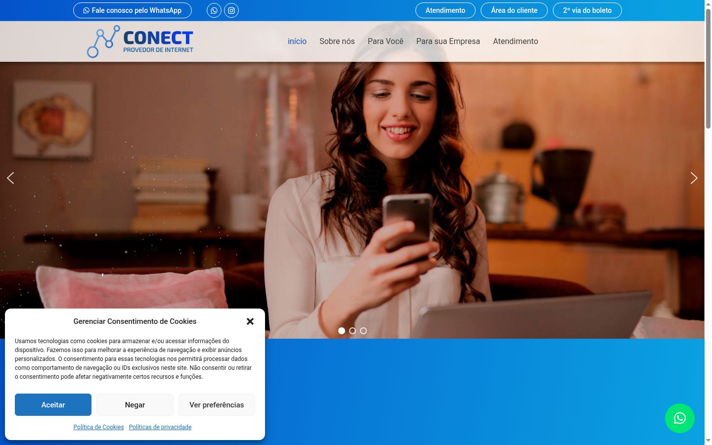 Sutikimo reklamjuostės, rodytos prieš bet kokią sąveiką, ekrano kopija