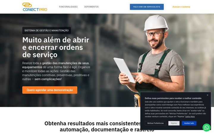 Screenshot of conectpro.com.br