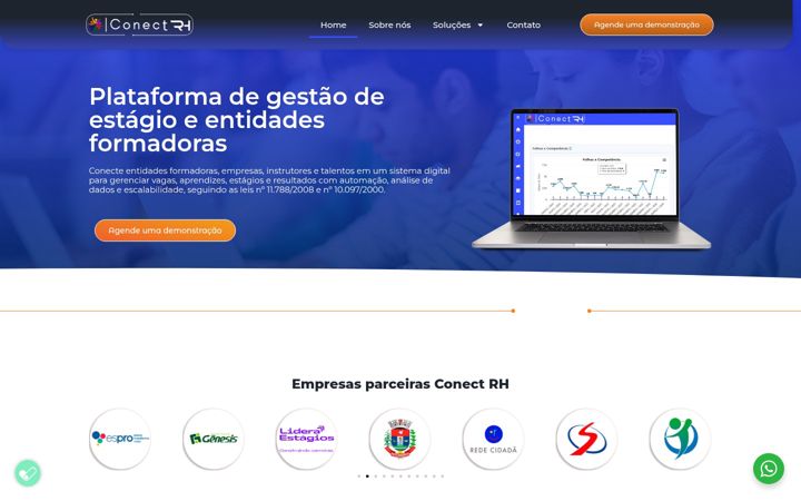Screenshot di conectrh.com.br