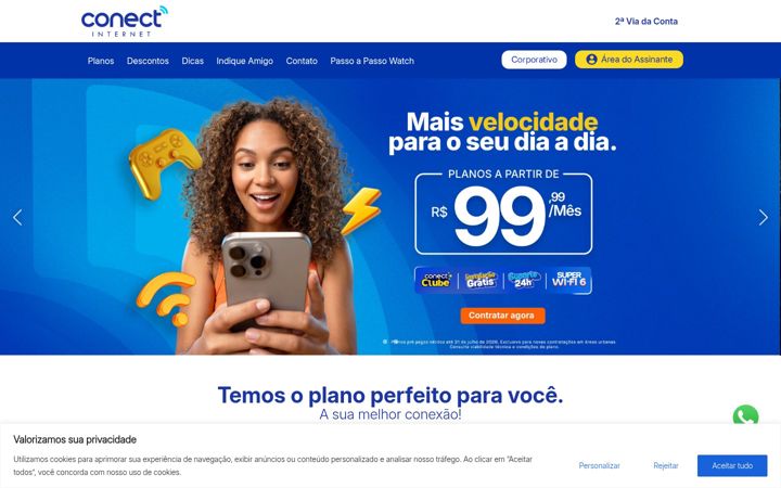 Screenshot di conectrj.com.br