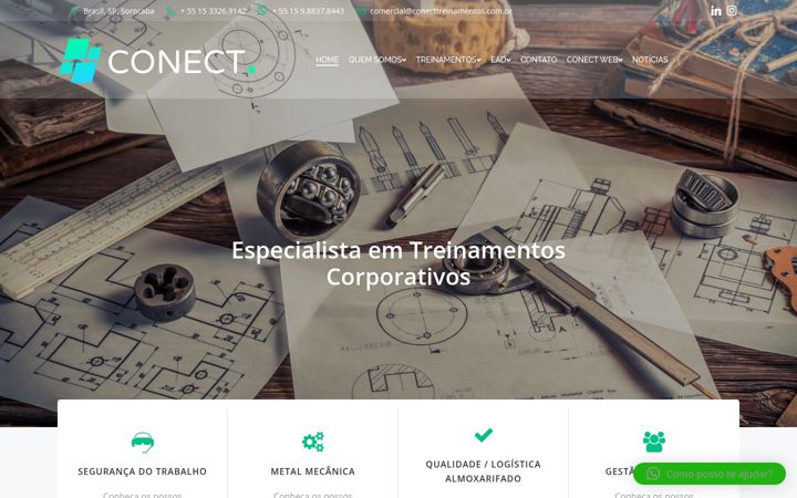 Screenshot di conecttreinamentos.com.br