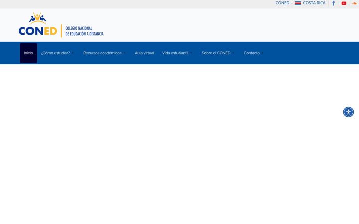 Screenshot of coned.ac.cr