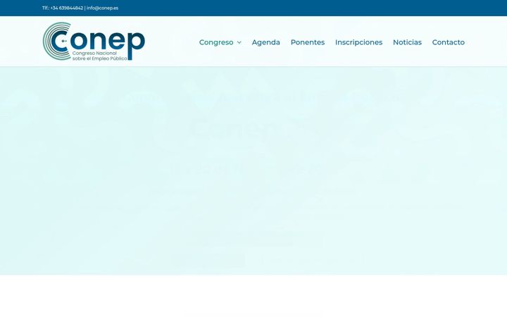 Screenshot of conep.es