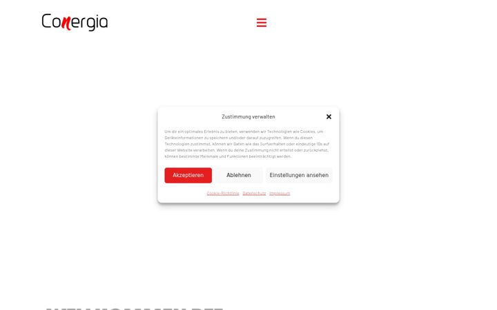 Screenshot of conergia-gruppe.de
