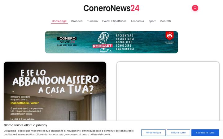 Ekraanipilt saidist coneronews24.it