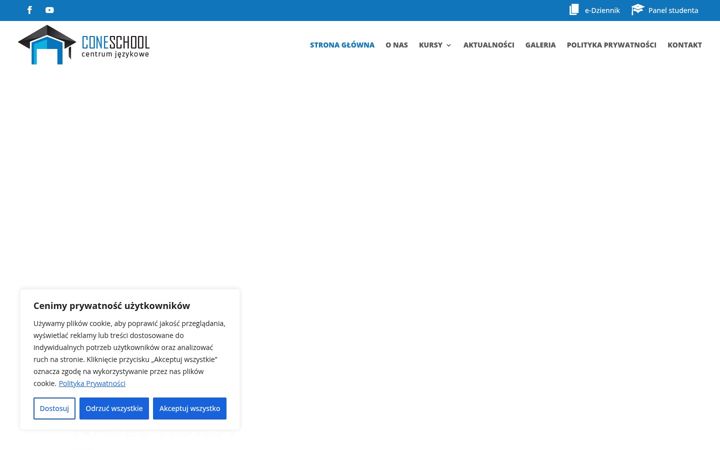 Ekrano kopija coneschool.pl