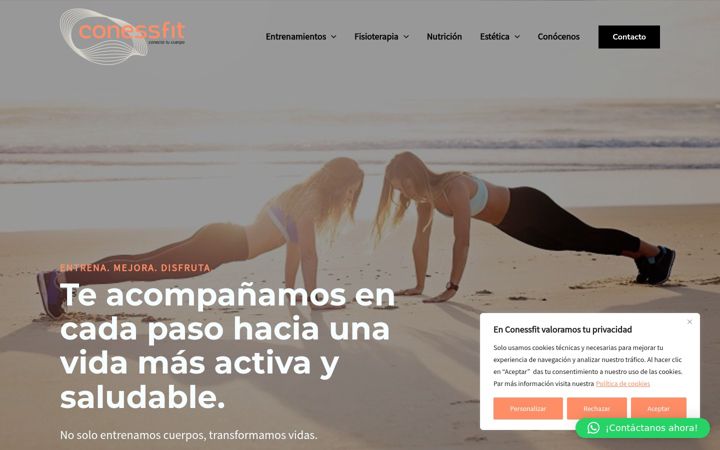 Capture d'écran de conessfit.es