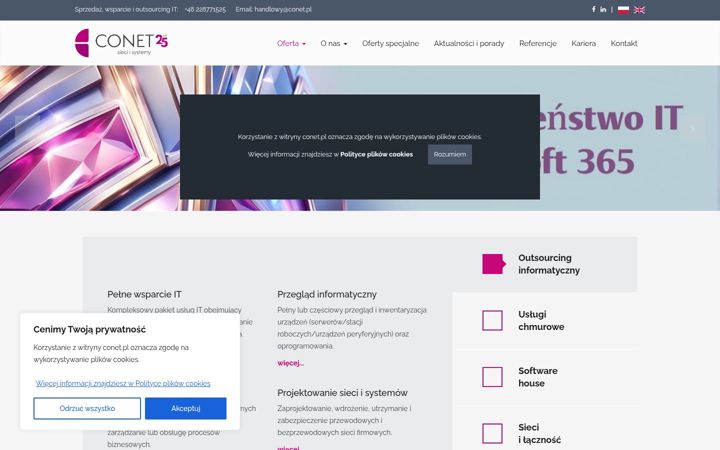 Screenshot of conet.pl