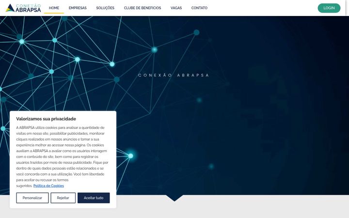 Screenshot of conexaoabrapsa.org.br