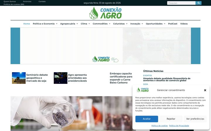 Screenshot di conexaoagro.com.br