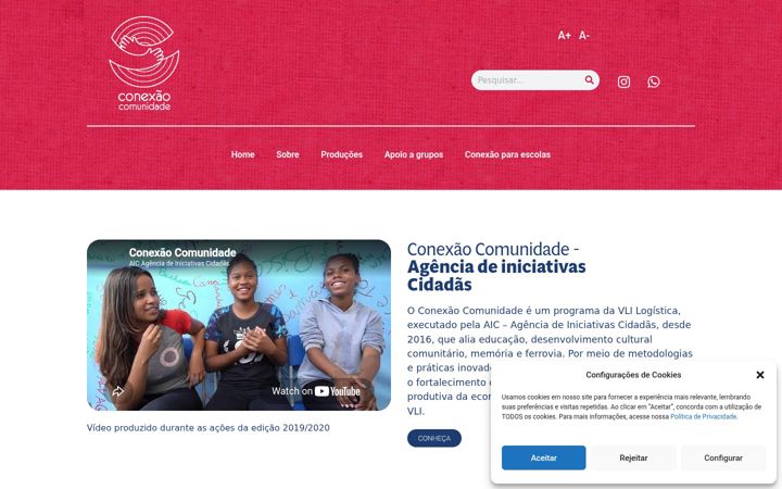 Screenshot di conexaocomunidade.com.br