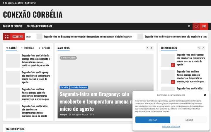 Screenshot di conexaocorbelia.com.br
