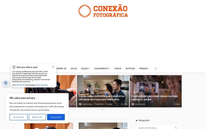 Screenshot di conexaofotografica.com.br