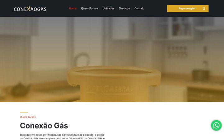 Screenshot of conexaogas.com.br